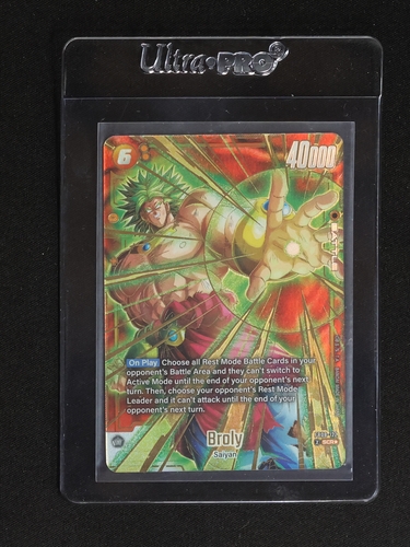 Dragon Ball Super FB08-122 Broly Saiyan's Pride Secret Rare Alternate Art — front