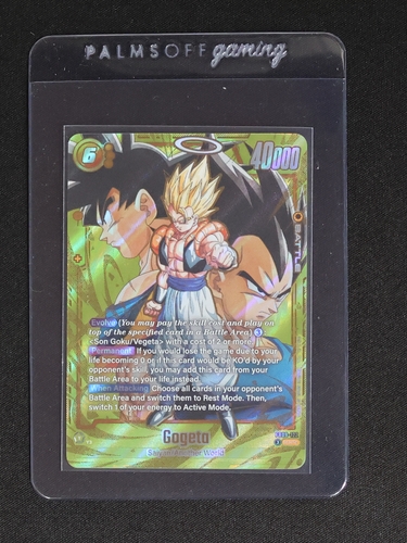 Dragon Ball Fusion World FB09-122 Gogeta Secret Rare Dual Evolution — front