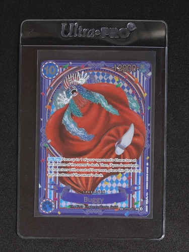 One Piece Card Game 2022 OP09-051 Buggy SP Silver Parallel — front