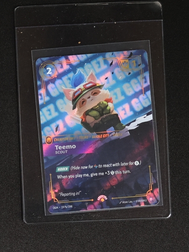2025 Riot Games League of Legends Riftbound #197b Teemo Scout — front