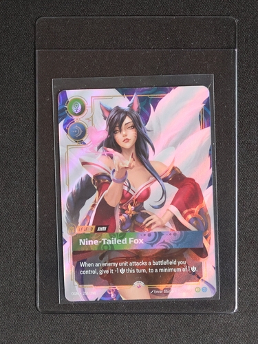 2025 Riftbound League of Legends Origins #255 Ahri Nine-Tailed Fox — front