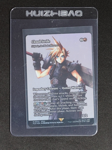 2023 Final Fantasy MTG #42 Cloud Strife - Najeela, the Blade-Blossom (Showcase) — front