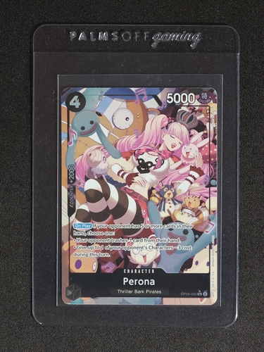 One Piece Card Game 2022 OP14-033 Perona The Azure Sea's Seven Foil — front