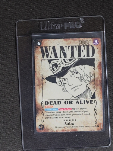 2025 One Piece OP13-120 Sabo Wanted Poster Carrying On His Will — front