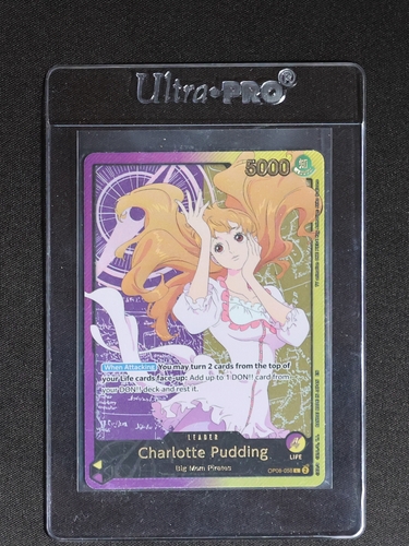 One Piece CCG Two Legends Charlotte Pudding Leader OP08-058 — front