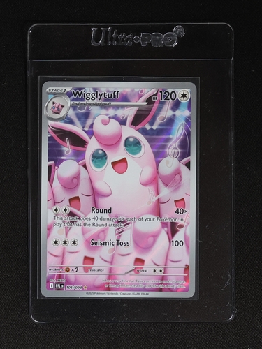 2025 Pokémon TCG Phantasmal Flames #105 Wigglytuff Illustration Rare — front