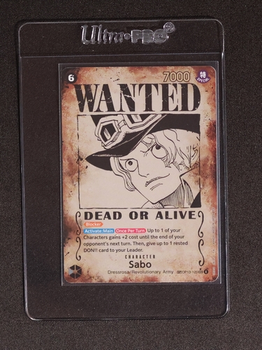 2025 One Piece Card Game OP13-120 Sabo Wanted Poster — front