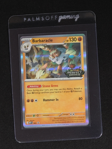 Pokémon Perfect Order #065 Barbaracle — front