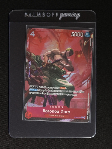 One Piece Card Game ST21-015 Roronoa Zoro — front