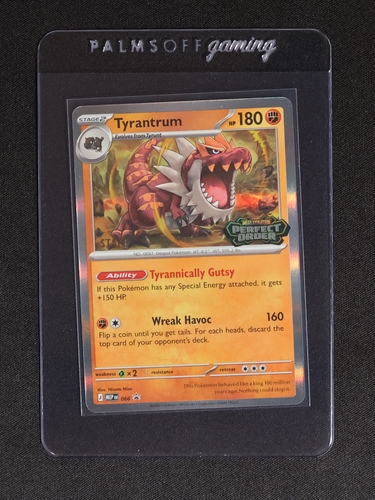 2014 Pokémon MEP #066 Tyrantrum Prerelease Promo — front