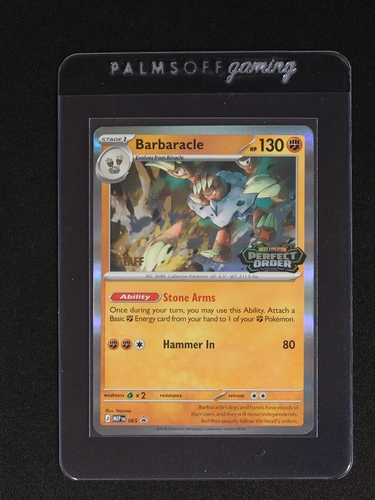 2022 Pokémon Perfect Order #065 Barbaracle — front