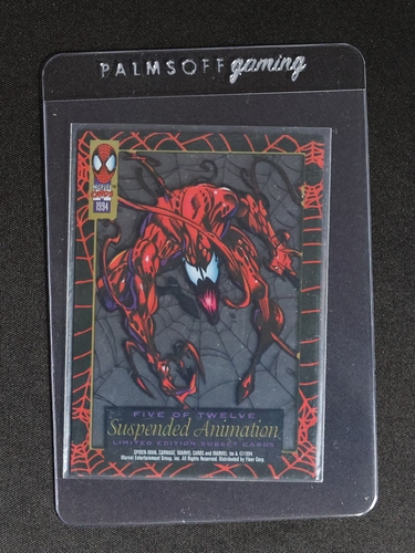 1994 Fleer The Amazing Spider-Man Suspended Animation #5 Carnage — front
