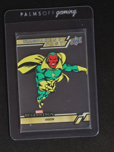 2022 Upper Deck Marvel Beginnings Vol 2 Series 1 Transparent Past TP-59 Vision — front