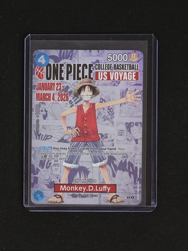 2026 One Piece College Basketball US Voyage #P-055 Monkey.D.Luffy — front