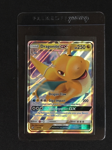 2017 Pokémon Dragon Majesty #37 Dragonite GX — front