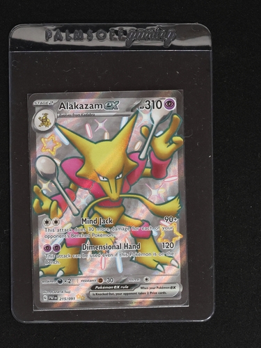 2024 Pokémon SV: Paldean Fates #215/091 Alakazam EX — front