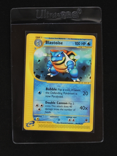 2002 Pokémon Expedition Base Set #36 Blastoise — front