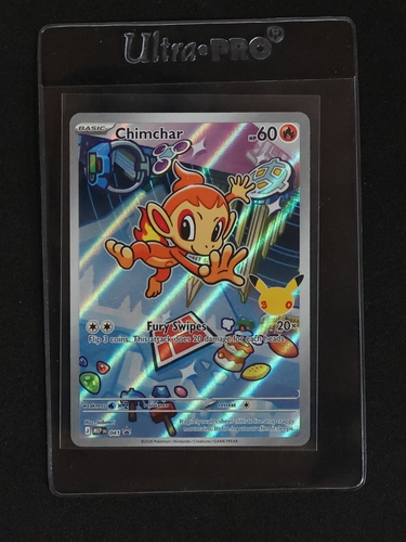 2026 Pokémon TCG #041 Chimchar First Partner Illustration 30th Anniversary Black Star Promo — front