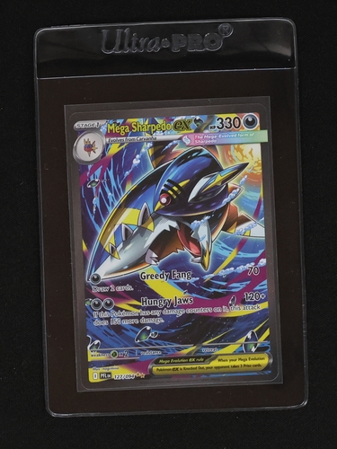 2025 Pokémon Phantasmal Flames #127/094 Mega Sharpedo EX — front
