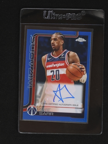 2025-26 Topps Chrome #TCA-AS Alex Sarr — front