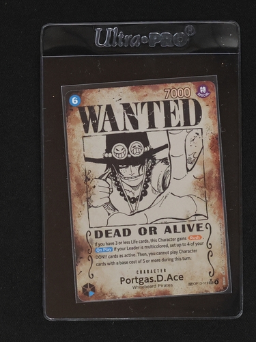 2025 One Piece TCG OP13-119 Portgas.D.Ace Wanted Poster — front