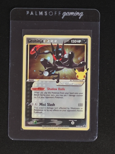 2021 Pokemon Celebrations #SWSH144 Greninja Gold Star — front
