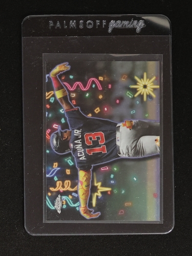 2025 Topps Chrome Update #CT-11 Ronald Acuna Jr. Celebracion SSP — front