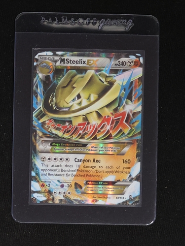 2016 Pokemon XY Steam Siege #68 Mega Steelix EX — front