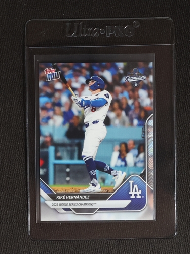 2025 Topps Now World Series Champions #WS-12 Kike Hernandez — front