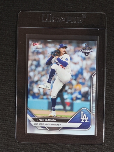 2025 Topps Now World Series Champions #WS-7 Tyler Glasnow — front