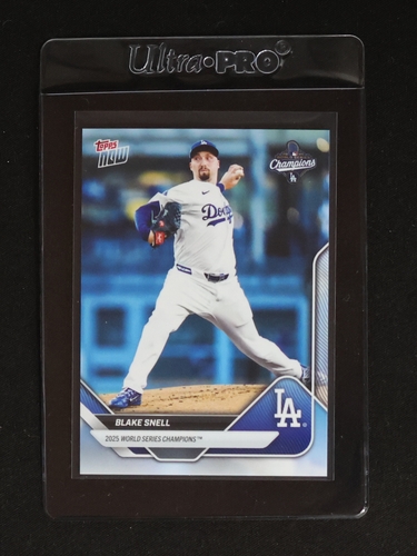 2025 Topps Now World Series Champions #WS-4 Blake Snell — front