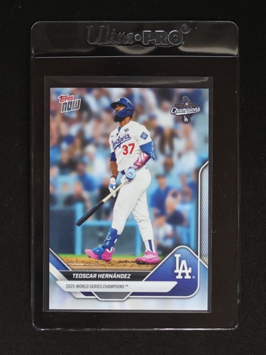 2025 Topps Now #WS-3 Teoscar Hernandez Los Angeles Dodgers — front