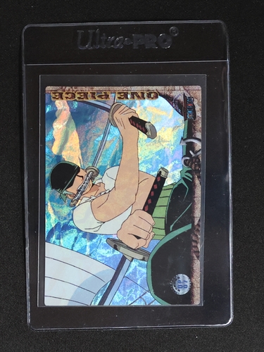 2002 One Piece Carddass Hyper Battle C114 Roronoa Zoro Fierce Sword Prism Holo Bandai — front
