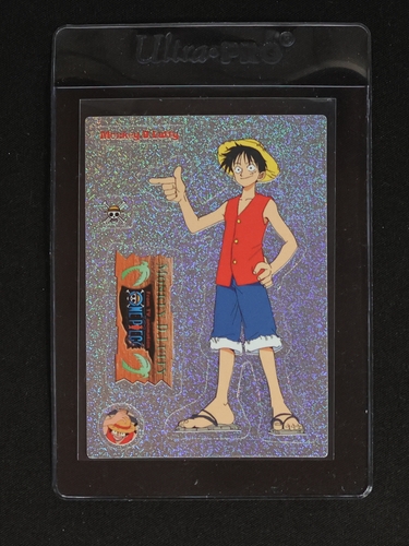 One Piece Wafer Card Monkey D. Luffy #10-01 Bandai 2000 — front