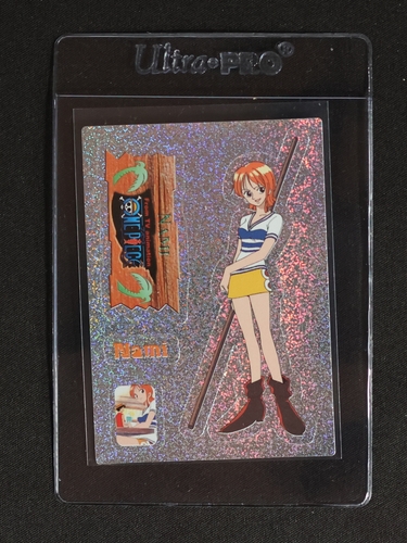 2024 One Piece Nami Holo Wafer Sticker SW12-19 Bandai — front