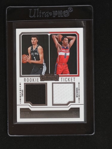 2023-24 Panini Contenders Rookie Ticket #RT2-FRN Victor Wembanyama/Bilal Coulibaly — front