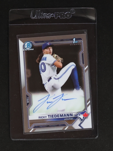 2021 Bowman Chrome Draft #CDA-RTI Ricky Tiedemann — front