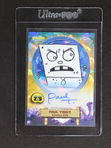 2025 Topps Chrome SpongeBob SquarePants #SA-DO Paul Tibbit Doodle Bob — front
