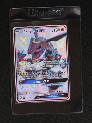 2019 Pokémon #177a Rayquaza GX — front