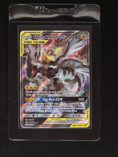 2019 Pokemon SM168 Pikachu & Zekrom GX Tag Team Black Star Promo — front