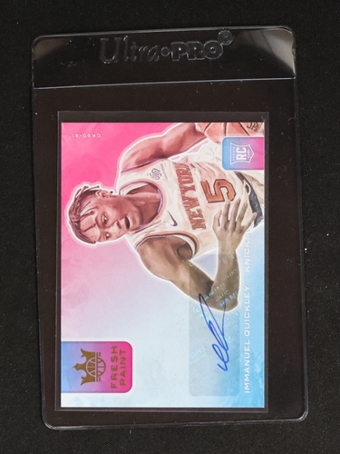 2020-21 Panini Court Kings #FP-IQU Immanuel Quickley Fresh Paint Rookie Card — front