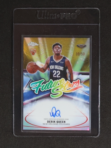 2025-26 Topps Chrome #FS-DQ Derik Queen Future Stars Autograph — front
