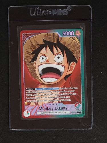 One Piece TCG OP13-001 Monkey D. Luffy Alternate Art Leader Carrying On His Will — front