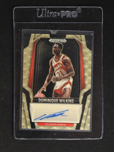 2024-25 Panini Prizm Black Signatures #SIG-WIL Dominique Wilkins — front