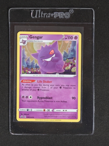 2020 Pokémon Sword & Shield Black Star Promo #SWSH052 Gengar — front
