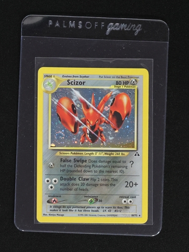2001 Pokémon #10 Scizor Neo Discovery — front