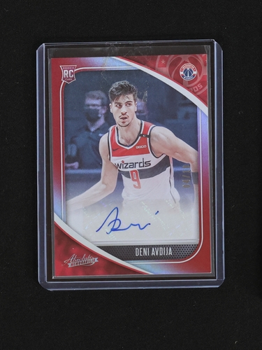 2020 Absolute Memorabilia #5 Deni Avdija Rookie Variations Level 2 Green Auto — front