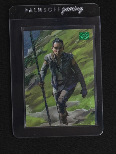 2025 Topps Chrome Star Wars Galaxy #POW-14 Rey — front