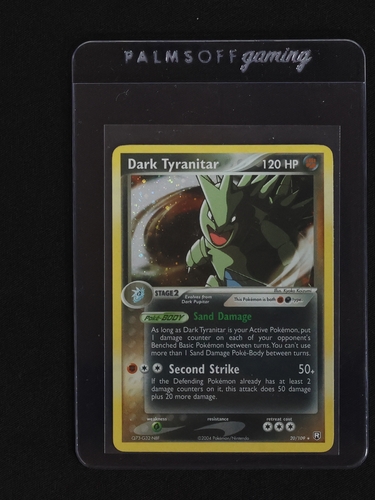 2004 Pokémon EX Team Rocket Returns #20 Dark Tyranitar — front