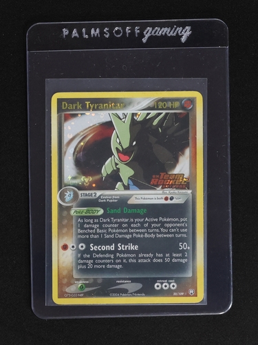 2004 Pokémon EX Team Rocket Returns #20 Dark Tyranitar — front